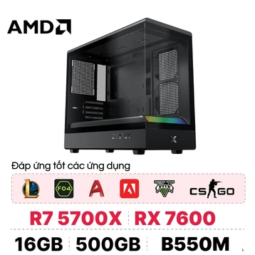 PC CPS Creator Pro 570 AMD Ryzen 7 5700X / RX 7600