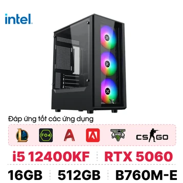 PC CPS Đồ Hoạ D02 i5 12400F / 16GB - 512GB / RTX 5060 