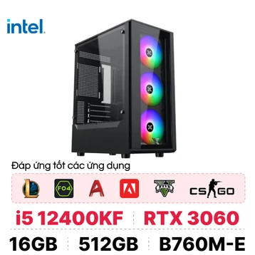 PC CPS Đồ Hoạ D02 i5 12400F / 16GB - 512GB / RTX 3060 