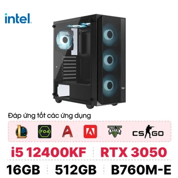 PC CPS Đồ Hoạ D02 i5 12400F / 16GB - 512GB / RTX 3050