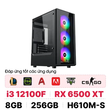 PC CPS Gaming G01 i3 12100F / 8GB - 256GB / RX 6500 XT