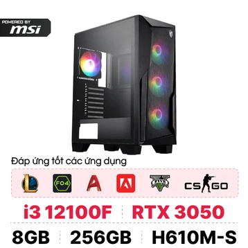 PC CPS Gaming G11 i3 12100F / 8GB - 256GB / RTX 3050