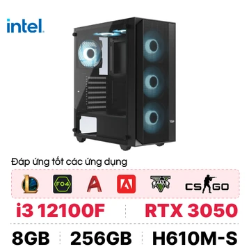 PC CPS Gaming G02 i3 12100F / 8GB - 256GB / RTX 3050