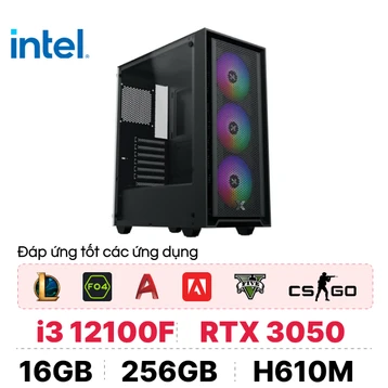 PC CPS Gaming G02 i3 12100F / 16GB - 256GB / RTX 3050