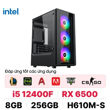 PC CPS Gaming G04 i5 12400F / 8GB - 256GB / RX 6500