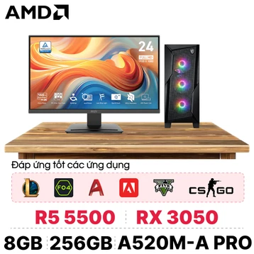PC CPS X MSI Gaming AMD R5 Kèm màn hình
