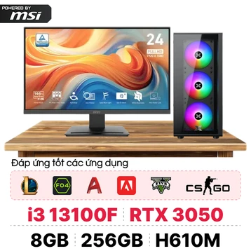PC CPS X MSI Gaming Intel i3 Gen 12 Kèm màn hình