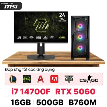 PC CPS X MSI Gaming Intel i7 Gen 14 Kèm màn hình