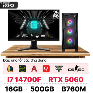 PC CPS X MSI Gaming Intel i7 Gen 14 Kèm màn hình