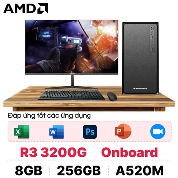 PC CPS Văn Phòng AMD R3 3200G Kèm Màn Hình