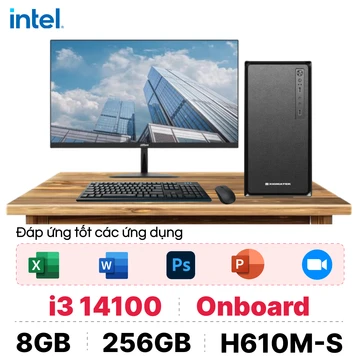 PC CPS văn phòng Intel i3 Gen 14 - Kèm màn hình