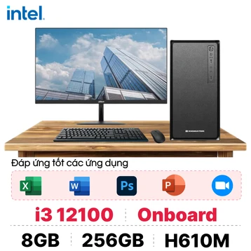 PC CPS văn phòng Intel I3 Gen 12 kèm màn hình