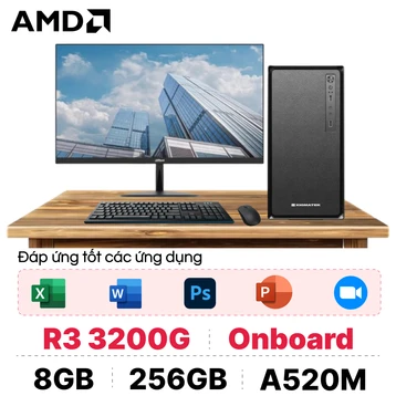 PC CPS Văn Phòng AMD R3 3200G Kèm Màn Hình