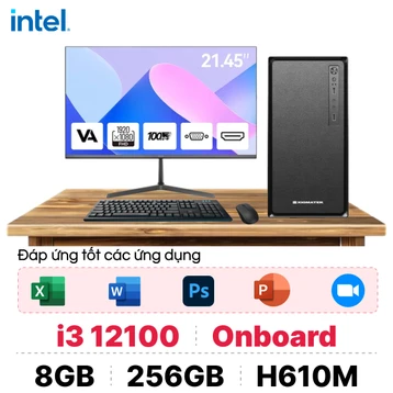 PC CPS văn phòng Intel I3 Gen 12 kèm màn hình