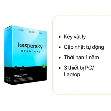 Phần mềm Kaspersky Standard Sea KL10414UCFS (3 thiết bị/năm)