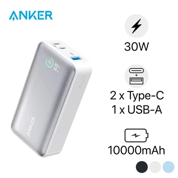 Pin dự phòng Anker 533 2C1A 30W 10000mAh A1256