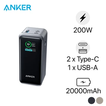 Pin sạc dự phòng Anker Prime 20000mAh 200W A1336 - Cũ