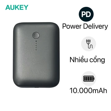 Pin dự phòng Aukey 10.000mAh PD 20W & QC 3.0 PB-Y55