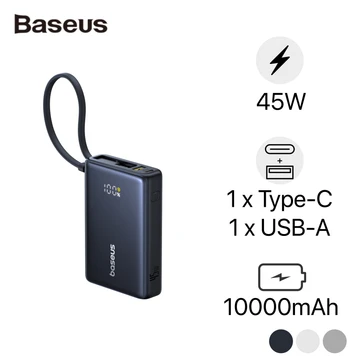 Pin dự phòng Baseus Picogo màn hình số 10000mAh 45W