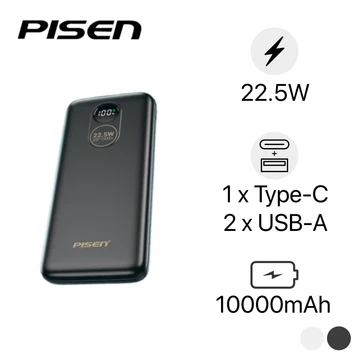 Pin dự phòng Pisen 22.5W 10000mAh D079