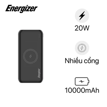 Pin sạc dự phòng Energizer 10000mAh /3.7V Li-Polymer - QE10009PQ
