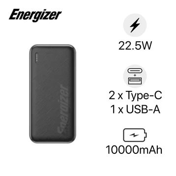 Pin sạc dự phòng Energizer 10000mAh /3.7V Li-Polymer - UE10055PQ