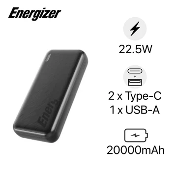 Pin sạc dự phòng Energizer 20000mAh /3.7V Li-Polymer - UE20055PQ