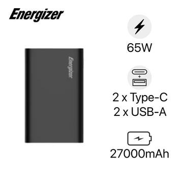 Pin sạc dự phòng Energizer 27000mAh /3.7V Li-Polymer PD 65W XP27001