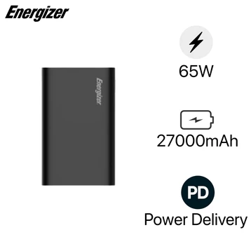 Pin sạc dự phòng Energizer 27000mAh /3.7V Li-Polymer PD 65W XP27001 - Cũ