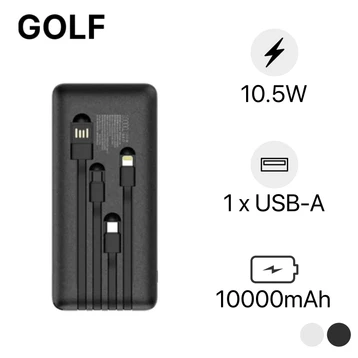 Pin sạc dự phòng Golf 10.000mAh cổng USB-C L106