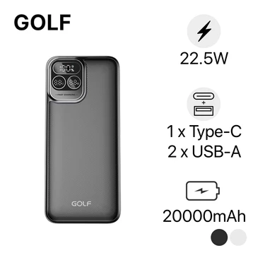 Pin dự phòng Golf 1C2A màn hình số 20000mAh 22.5W P52