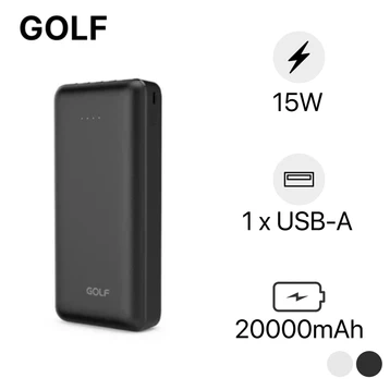 Pin sạc dự phòng Golf 20.000 mAh cổng USB-C kèm cáp L206