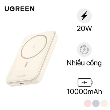 Pin dự phòng Ugreen không dây Magnetic PB561 10000mAh 20W - Cũ
