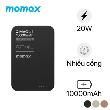 Pin dự phòng Momax Magsafe Q.Mag X1 10000mAh IP117
