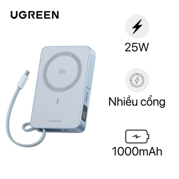 Pin dự phòng Magsafe Ugreen MagFlow 10000mAh 25W 65958