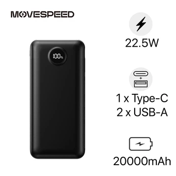 Pin dự phòng MoveSpeed 20000mAh 22.5W có màn hình PB07