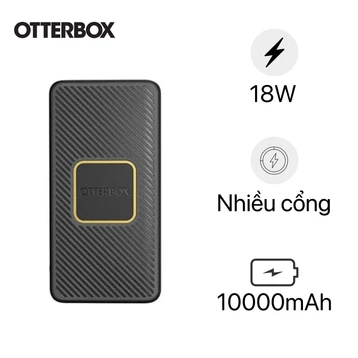 Sạc dự phòng Otterbox 10.000mAh USB-C 18W & sạc không dây 10W 