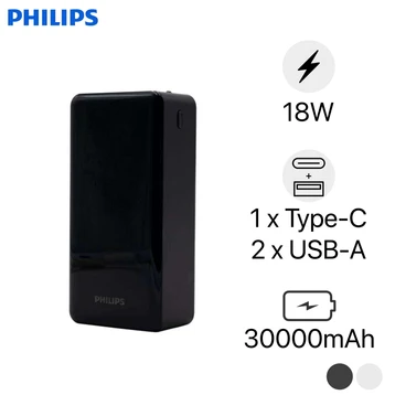 Pin dự phòng Philips 30000mAh PD 18W DLP9693K