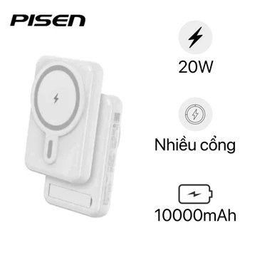 Pin sạc dự phòng Pisen Powermag 20W 10000mAh PD238C