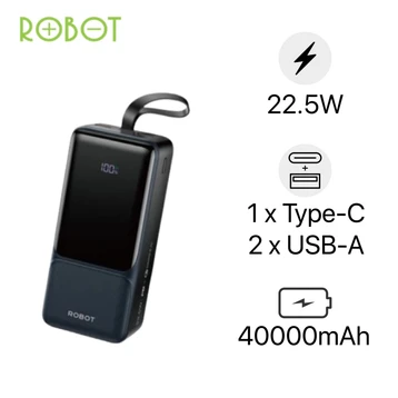 Pin dự phòng Robot 40000mAh 22.5W RT40 - Cũ