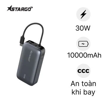 Pin sạc dự phòng StarGO Star X1 Mini 1C1A 10000mAh tích hợp cáp Type-C