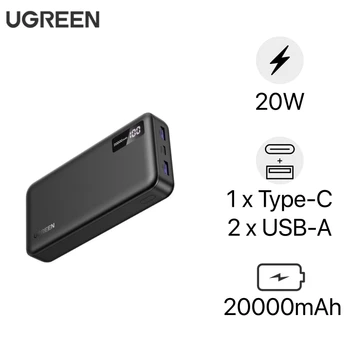 Pin sạc dự phòng Ugreen sạc nhanh hai chiều 20000mAh 20W PB312 25683