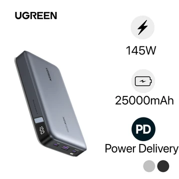 Pin sạc dự phòng Ugreen 25000mAh 145W 2 chiều 2C1A 90597A