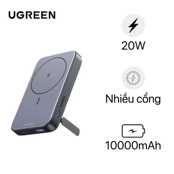 Pin dự phòng Ugreen không dây Magnetic PB206 10000mAh 20W