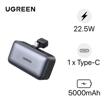Pin dự phòng Ugreen 5000mAh kèm đầu nối USB-C PB503 35338