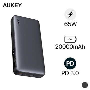 Pin dự phòng Aukey Sprint X 20000mAh sạc nhanh 65W & USB-C PD 3.0 (PB-Y43)