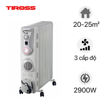 Máy sưởi dầu Tiross 13 thanh TS926 - Có hẹn giờ