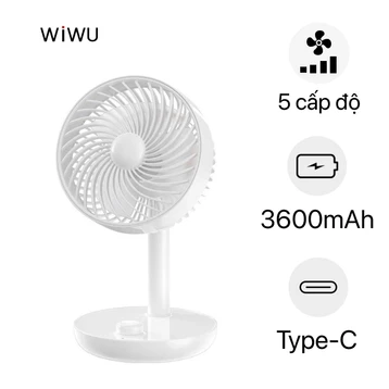 Quạt để bàn tích điện Wiwu Fan Mate FS-013