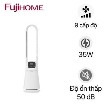 Quạt không cánh lọc không khí khử khuẩn Anion+ UV, kết nối wifi FujiHome BF065