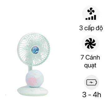 Quạt mini bóng đèn LD720 ( Màu ngẫu nhiên )